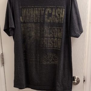 Sun Record Company Grey Johnny Cash Folsom Prison T-shirt In Size Medium